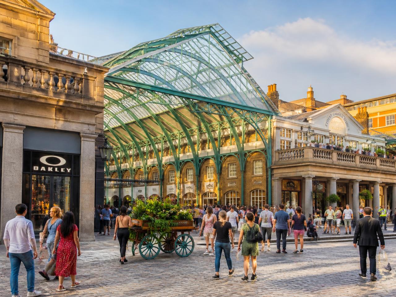Covent Garden piazza in London, near the HENOC Limited office
